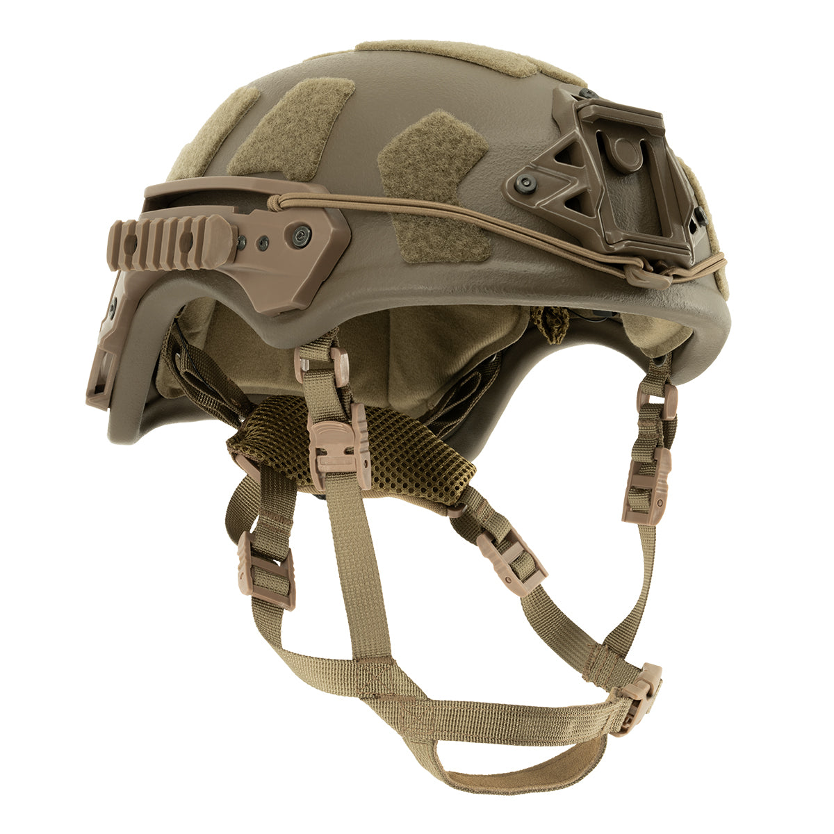 Casco protettivo balistico KRANOS-X Aramid, livello NIJ IIIA, coyote