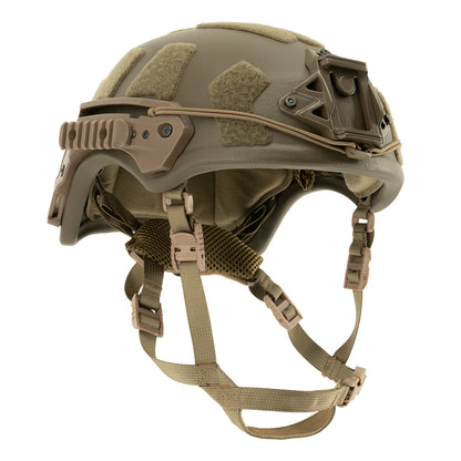 Casco protettivo balistico KRANOS-X Aramid, livello NIJ IIIA, coyote