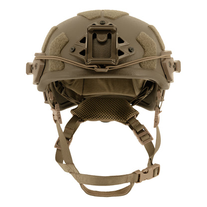 Casco protettivo balistico KRANOS-X Aramid, livello NIJ IIIA, coyote