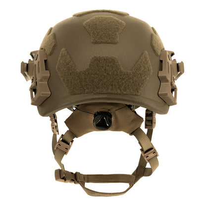 Casco protettivo balistico KRANOS-X Aramid, livello NIJ IIIA, coyote