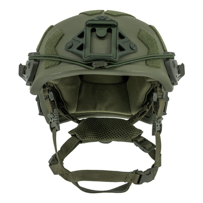 Casco protettivo balistico KRANOS-X Aramid, livello NIJ IIIA, verde ranger