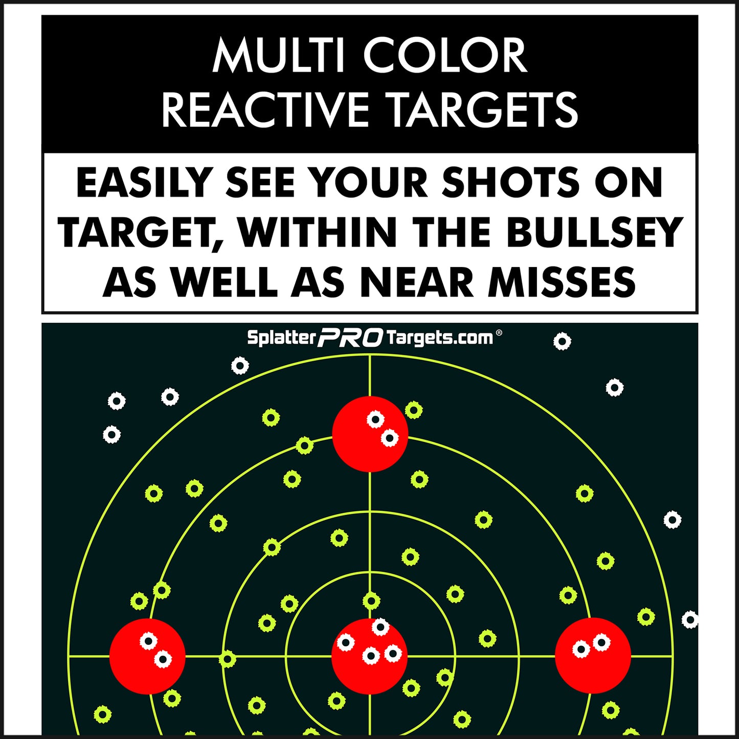 Splatter Pro Targets Zielscheiben GBU 0112, 30x30cm, 10er Packung