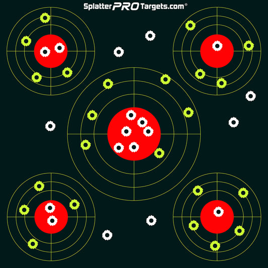 Splatter Pro Targets Bersagli GBU 0312, 30x30cm, Confezione da 10