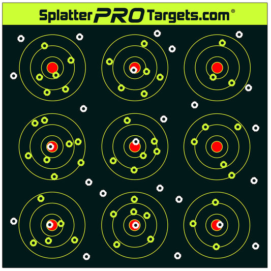 Splatter Pro Targets Bersagli GBU 0412, 30x30cm, Confezione da 10