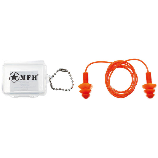 Gehörschutzstöpsel, orange, mit Transportbox
