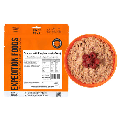 Granola with Raspberries  (800 kcal) [Vegetarian]