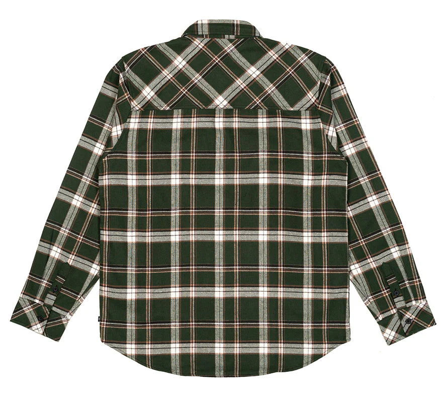 Camicia in flanella GRENADE, verde foresta 