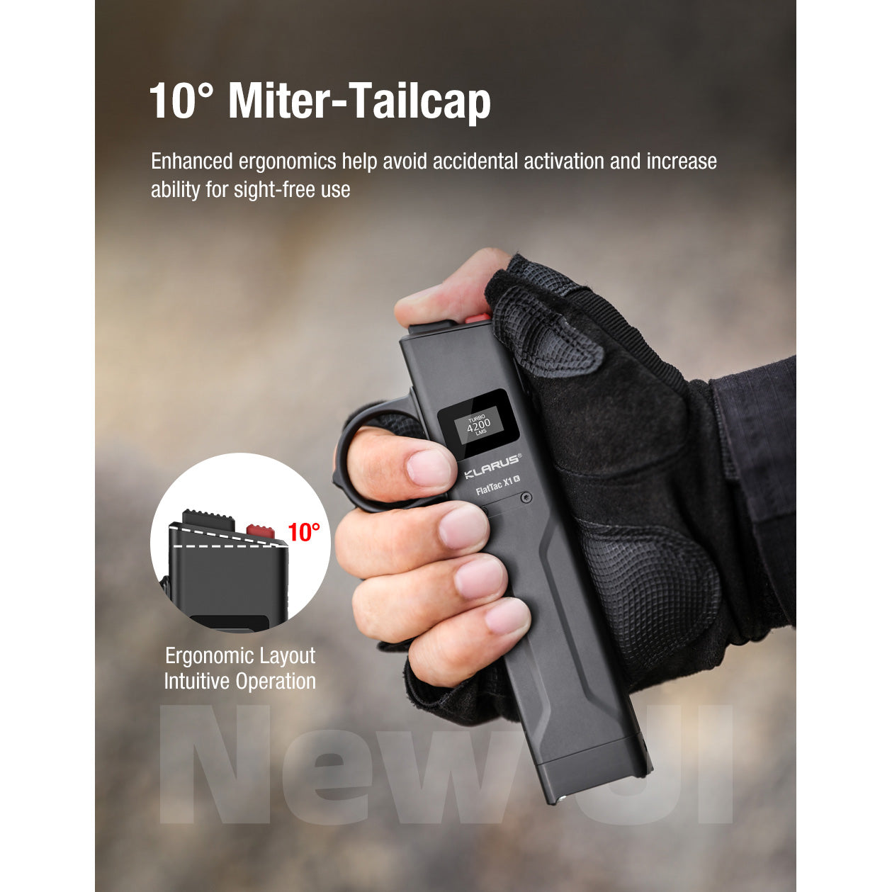 FlatTac X1-K mit Führungsring, 4200 Lumen (inkl. Akku)