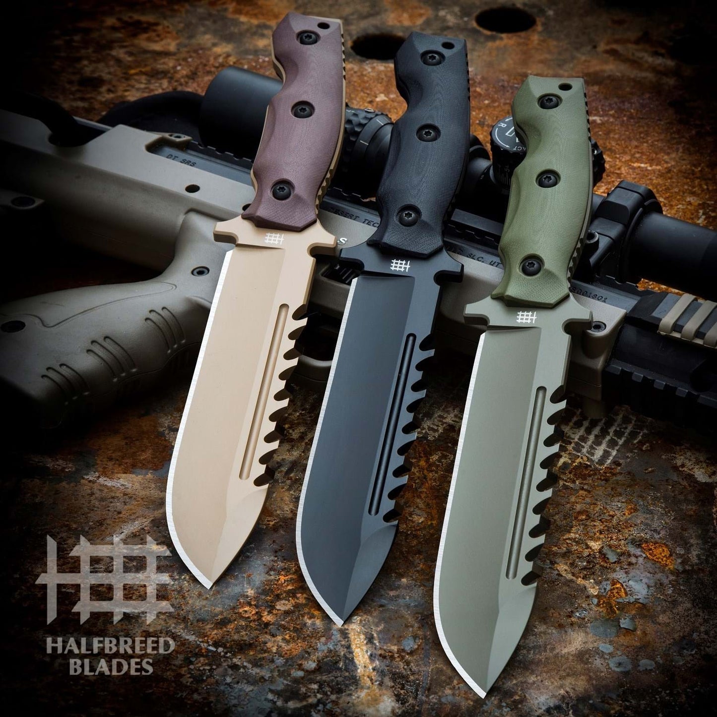 Large Survival Knife, Spear Point