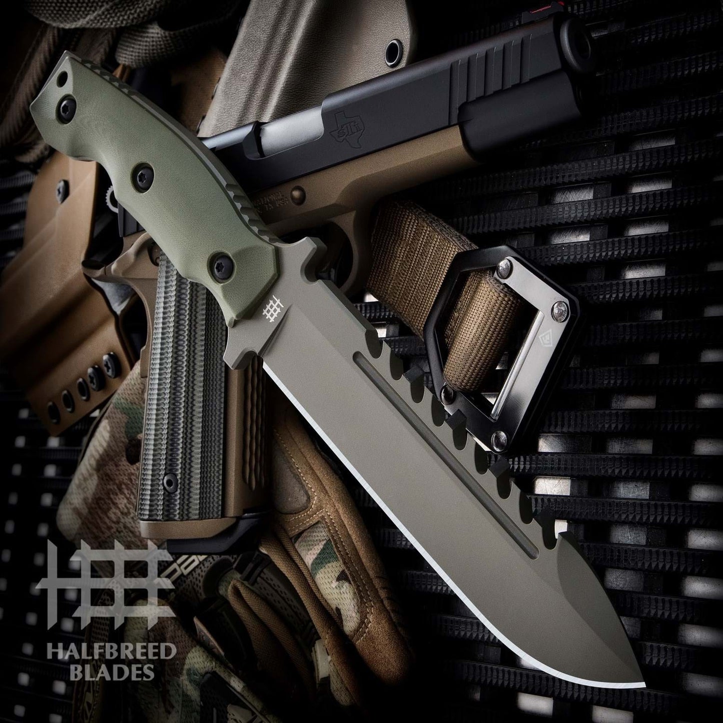Large Survival Knife, Spear Point