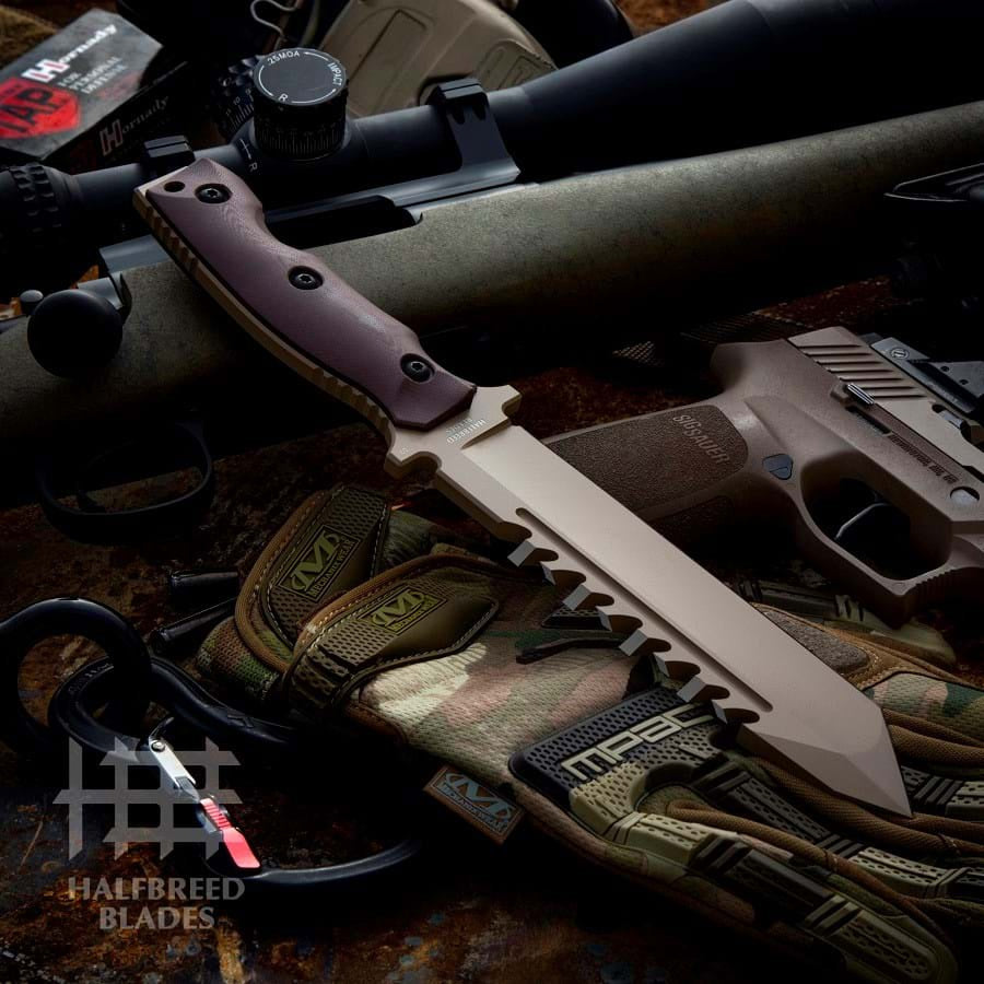 Large Survival Knife, Tanto Point
