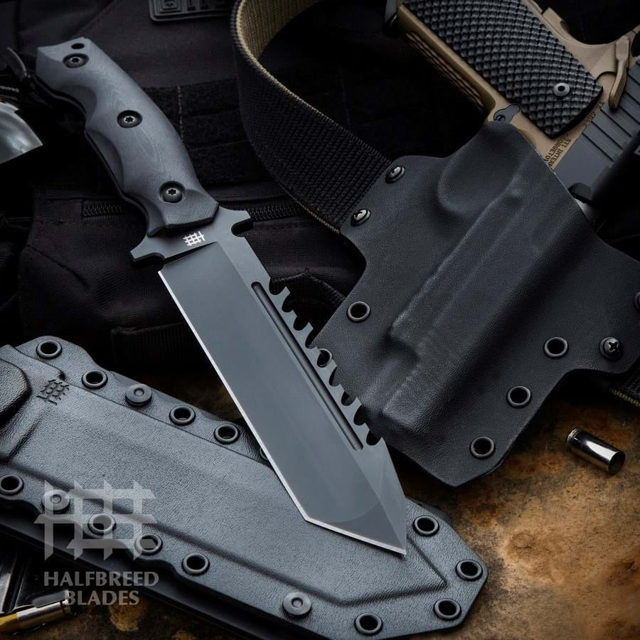 Large Survival Knife, Tanto Point