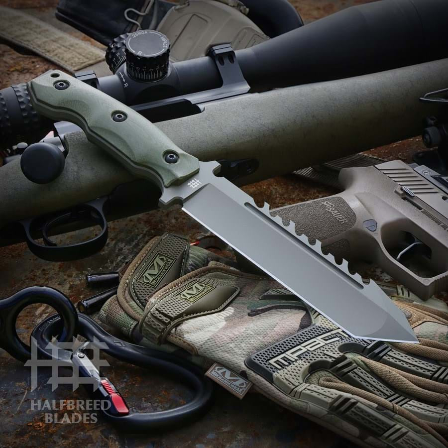 Large Survival Knife, Tanto Point