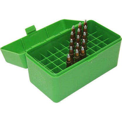 Scatola per cartucce MTM RL-50, 50x GP11, verde