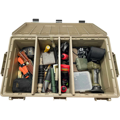 Ammo Crate Divided Utility Box, Dark Earth