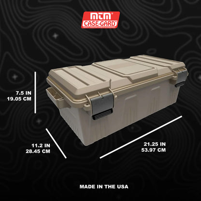 Ammo Crate Divided Utility Box, Dark Earth