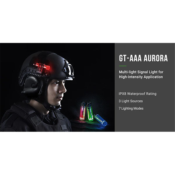 Segnale di emergenza/luce di segnalazione GT-AAA AURORA (incl. batteria)