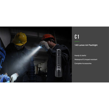 Torcia LED C1, 140 lumen (batteria inclusa)