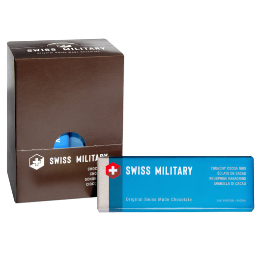 Swiss Military Schokolade Knusprige Kakaonibs, 18x50g
