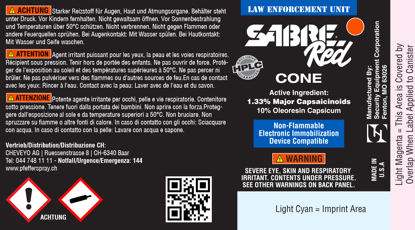 Spray al peperoncino MK-3 CONE, cono spray, (60ml)