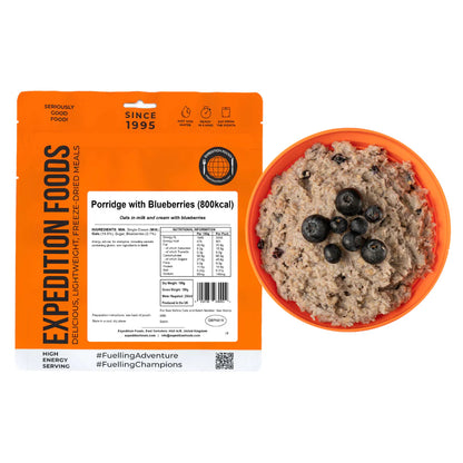 Porridge with Blueberries  (800 kcal) [Vegetarian]