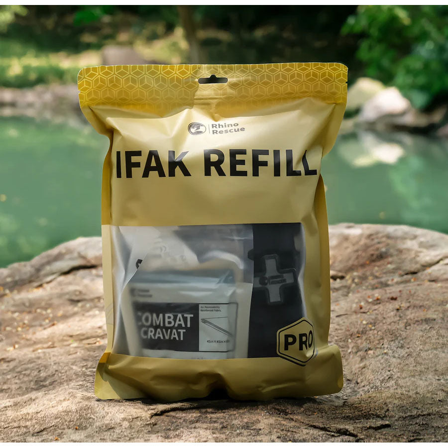Kit de traumatologie tactique IFAK (B) Recharge (17 pièces) - incl. garrot métallique