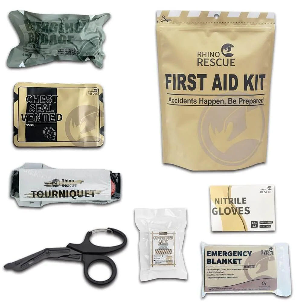Ricarica del kit per la cura avanzata delle ferite (7 pezzi) - incl. laccio emostatico metallico