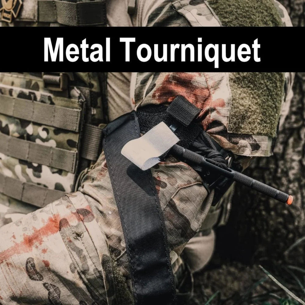 Kit per il controllo delle emorragie - incl. laccio emostatico in metallo (7 pezzi)