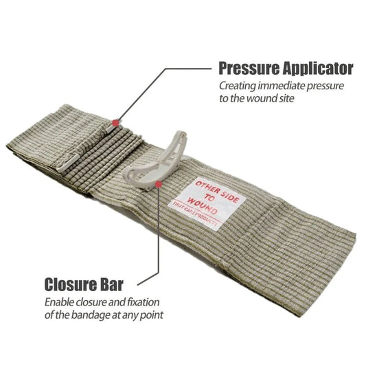Bandage d'urgence 4" (bandage compressif israélien)