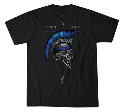 Maglietta SPARTAN BLUE, nera