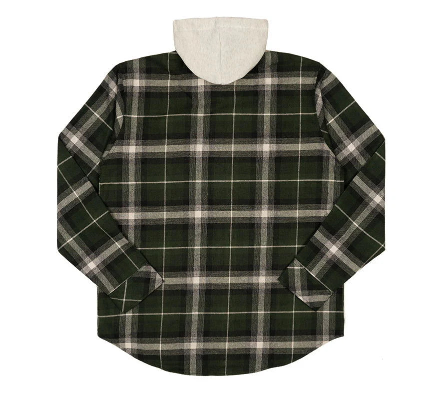 Flanella STOCKADE, verde/nero 