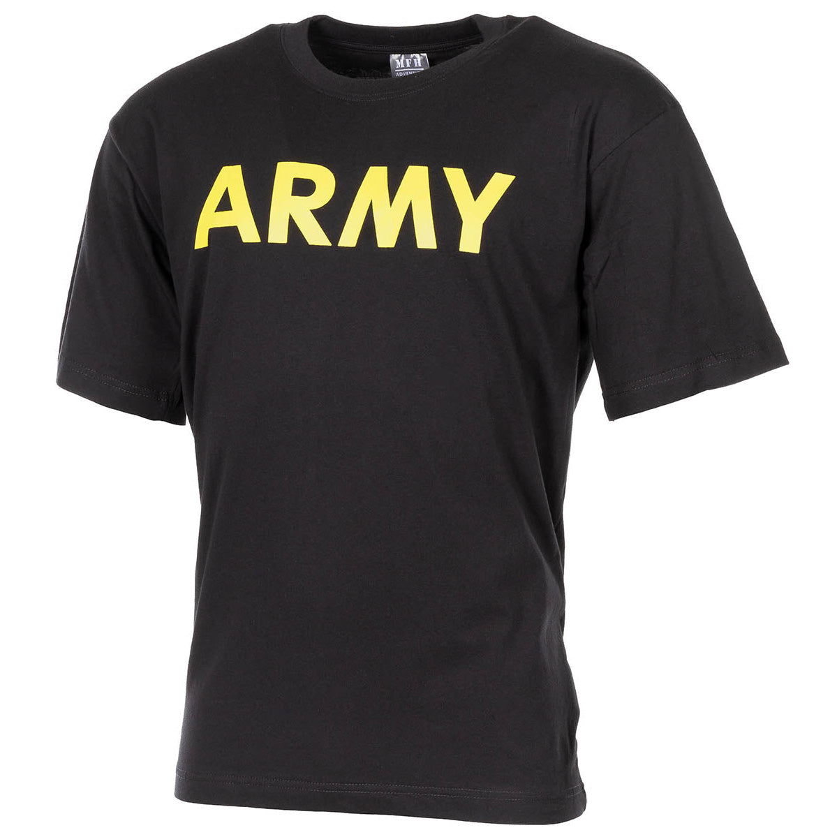 T-shirt, stampata, "Army", nera