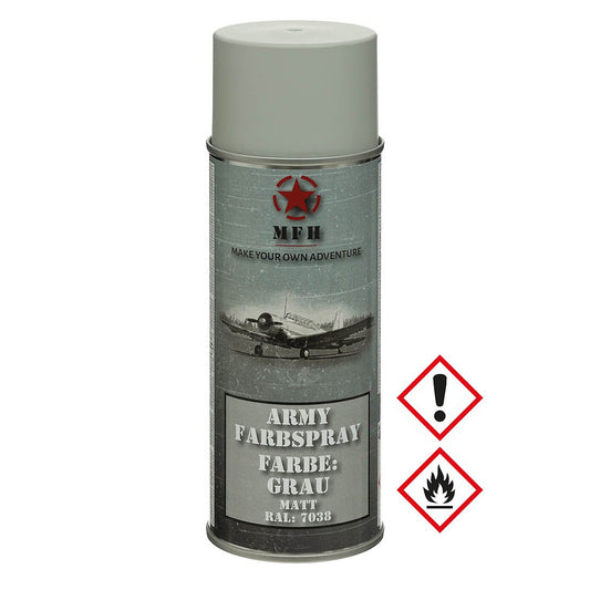 Colore spray Army, GRIGIO, opaco, 400 ml