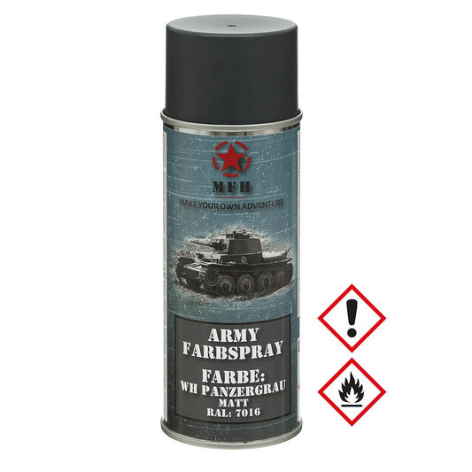 Colore spray militare, WH PANZERGRAU, opaco, 400 ml