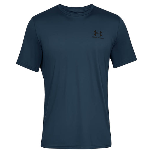 T-Shirt a maniche corte con logo sul petto a sinistra, stile sportivo