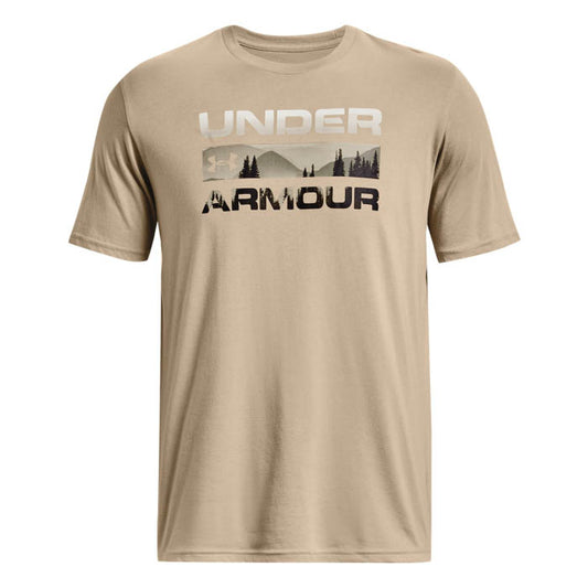 Stacked Logo Fill T-Shirt, City / Khaki