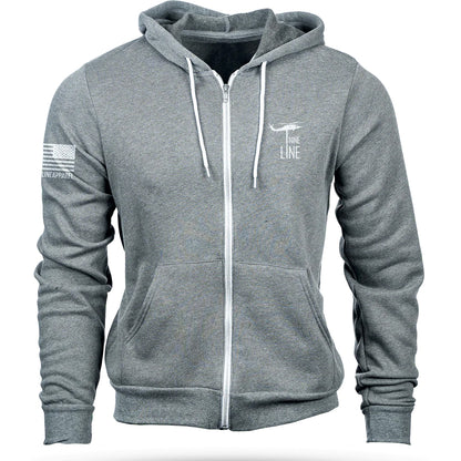 Sweat à capuche entièrement zippé avec logo Dropline