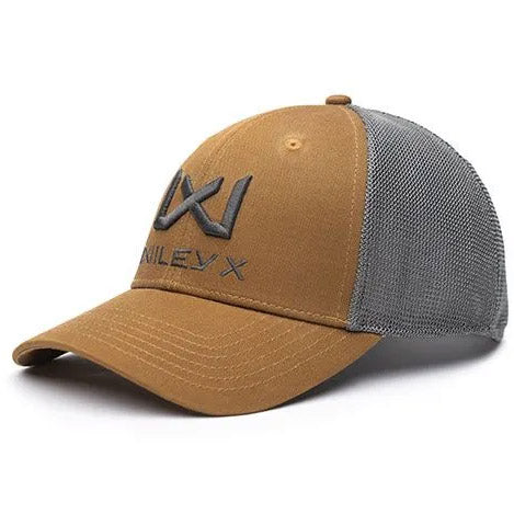 Cappellino da camionista marrone chiaro/grigio grigio WX/Wiley X
