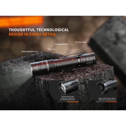 Torcia tattica a LED PD32R, 1.400 lumen (batteria inclusa)