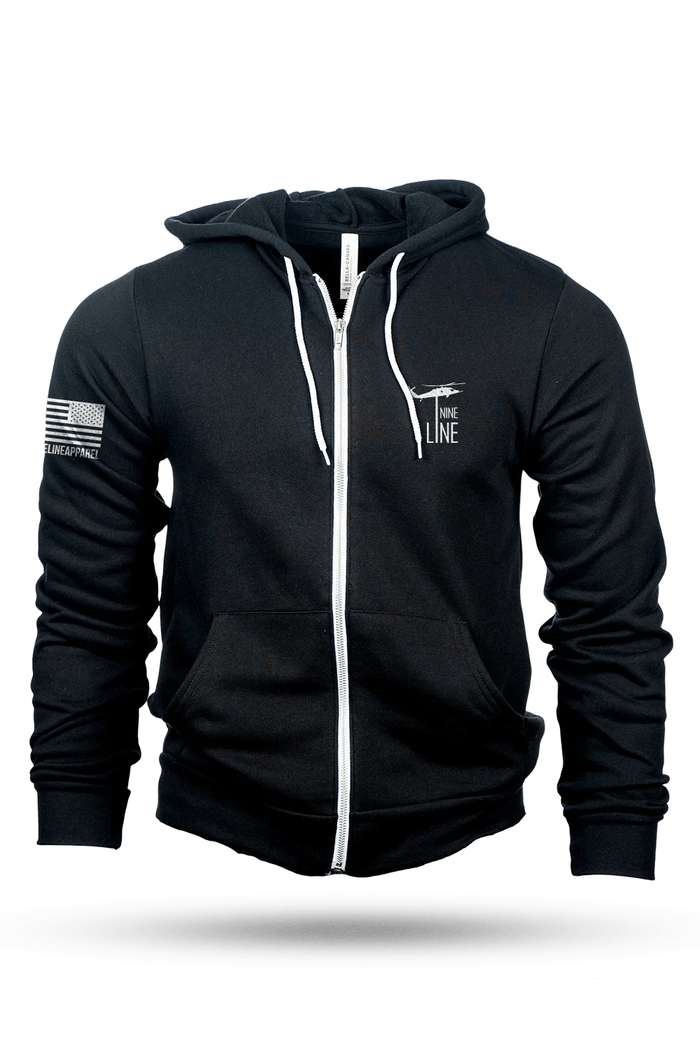 Sweat à capuche entièrement zippé avec logo Dropline