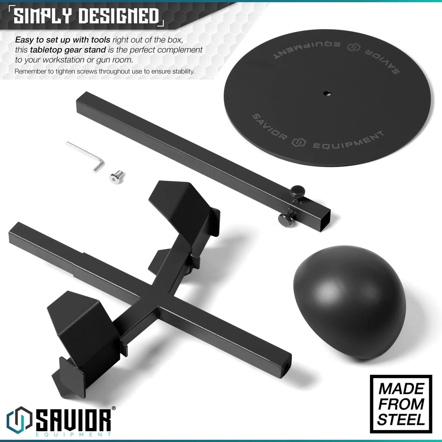 Supporto da tavolo per piastra portacasco HPC