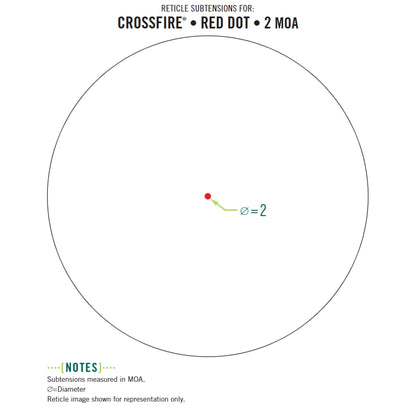 Vortex Crossfire Red Dot 2 MOA Dot
