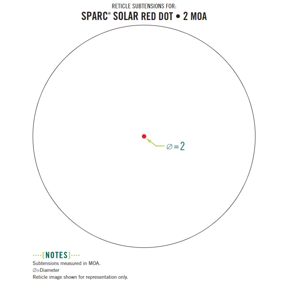 Vortex SPARC Solar Red Dot 2 MOA Rotpunktvisier