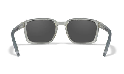 Lenti WX ALFA: CAPTIVATE™ Polarized blu specchiato, Montatura: cristallo trasparente lucido