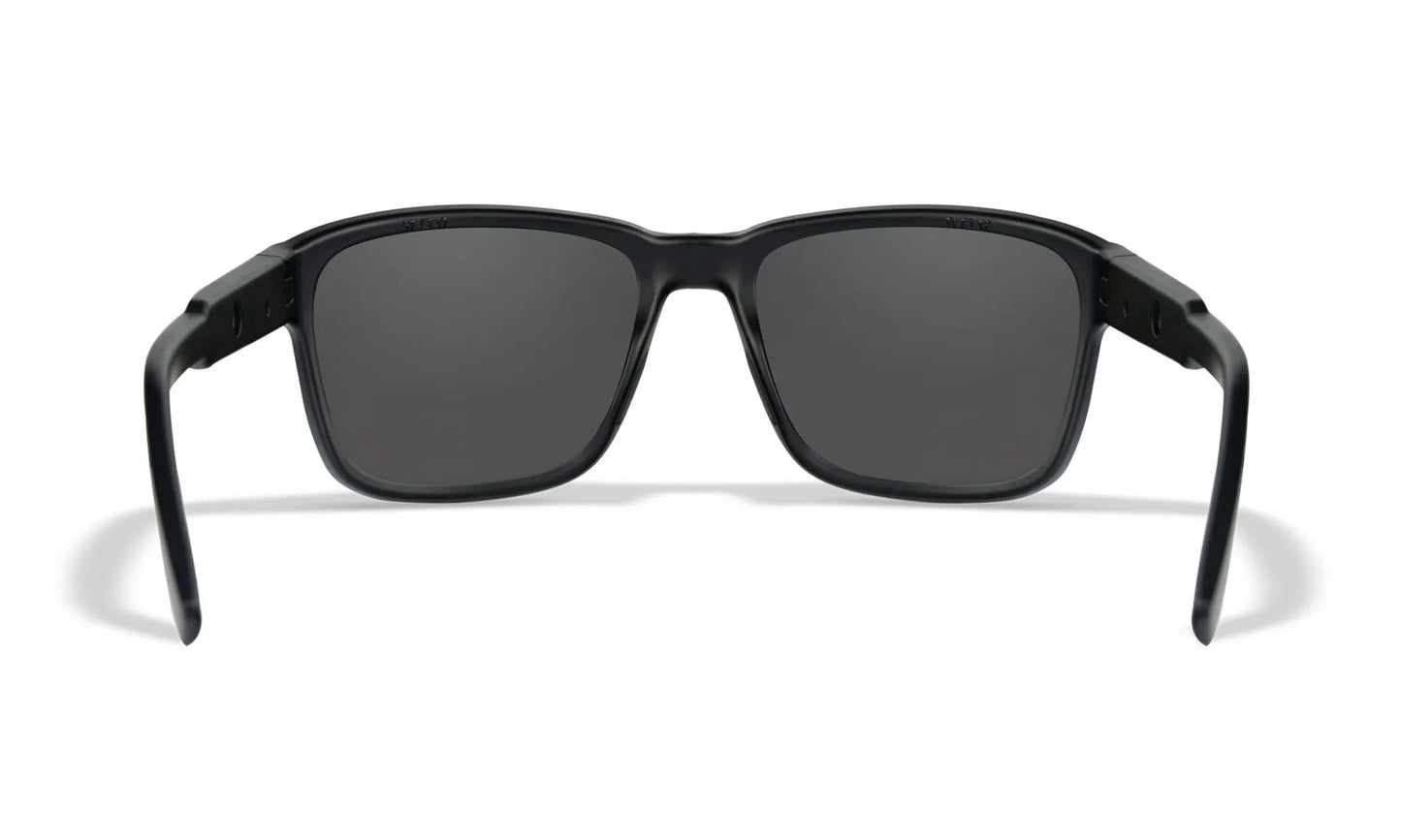 Lenti WX TREK: CAPTIVATE™ Polarized grigio, Montatura: nero opaco