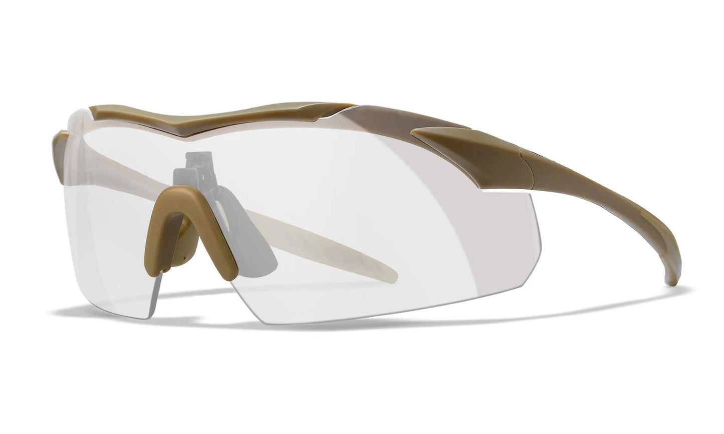 WX VAPOR 2.5 Visiere: grigio/trasparente/ruggine chiaro, montatura: marrone chiaro opaco